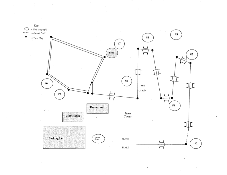 Map of Eastwood Golf Course